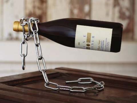 Ketting Wijnfleshouder huismerk kopen in de aanbieding